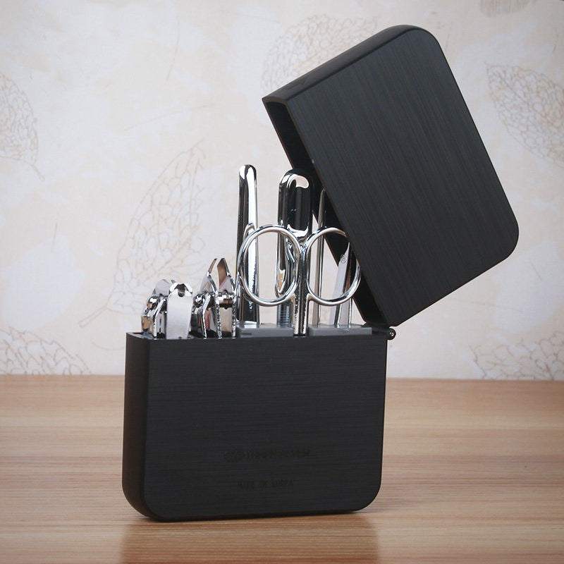 Skanto | 7-Piece Manicure Set, with 2 Nail Clippers, Beauty Scissors, Nail File, Ear Pick, for Fingernails & Toenails