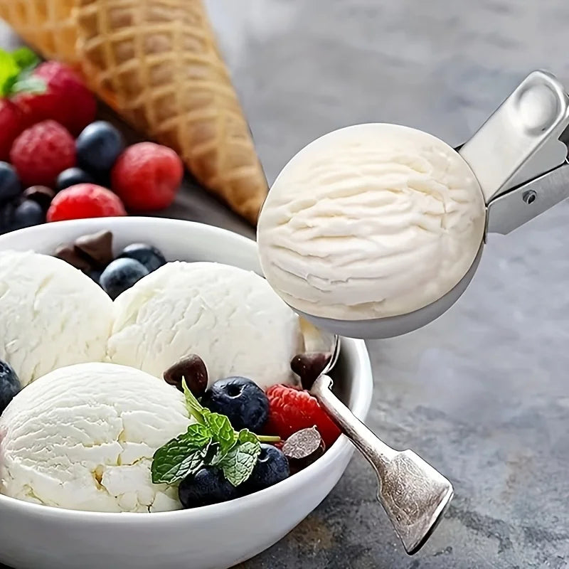 BowLift | Scoop Ice Cream Scoop Stainless Steel | Robust & Dishwasher Safe | For small & large scoops | Smooth Handle