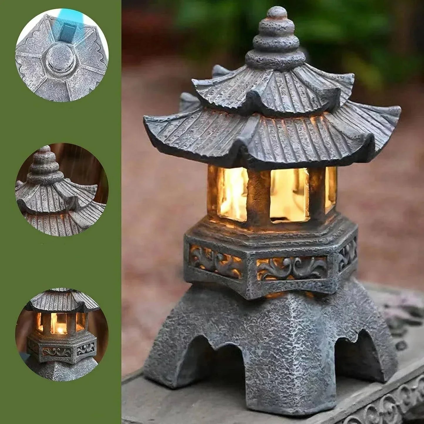 Japanese Garden Lantern – Weatherproof LED Outdoor Lighting for Zen Gardens | Karnz