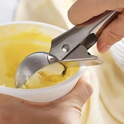 BowLift | Scoop Ice Cream Scoop Stainless Steel | Robust & Dishwasher Safe | For small & large scoops | Smooth Handle