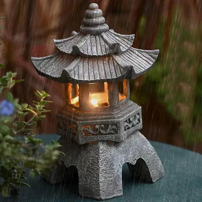 Japanese Garden Lantern – Weatherproof LED Outdoor Lighting for Zen Gardens | Karnz