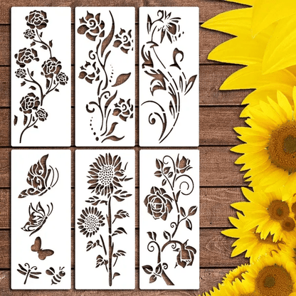 BowLift | DIY Decoration - Garden Fence Large Flower Drawing Templates