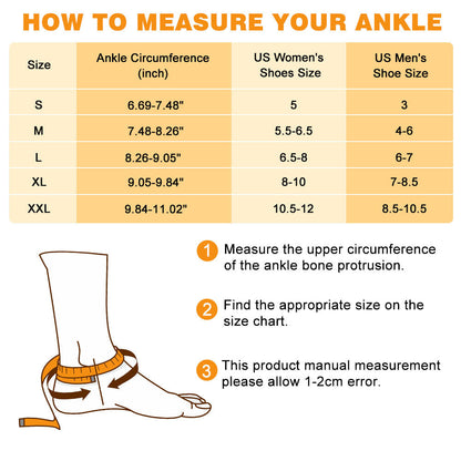 BowLift | Adjustable Ankle Compression Sleeve Ankle Brace Care 2-Pack