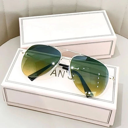 Aviator Sunglasses Men's with Gradient Lenses UV400 | Karnz