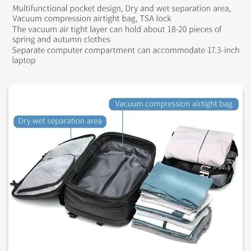 Skanto | Compressible Travel Backpack with Laptop Pocket