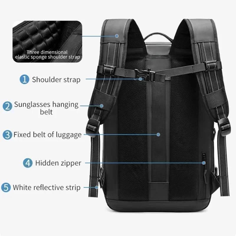 Skanto | Compressible Travel Backpack with Laptop Pocket