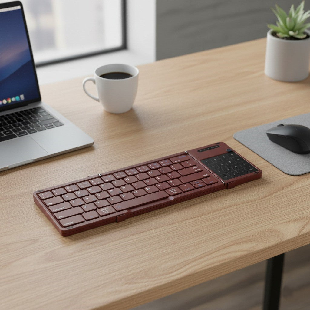 Skanto | Wireless Portable Slim Smart Tri-Fold Bluetooth Keyboard