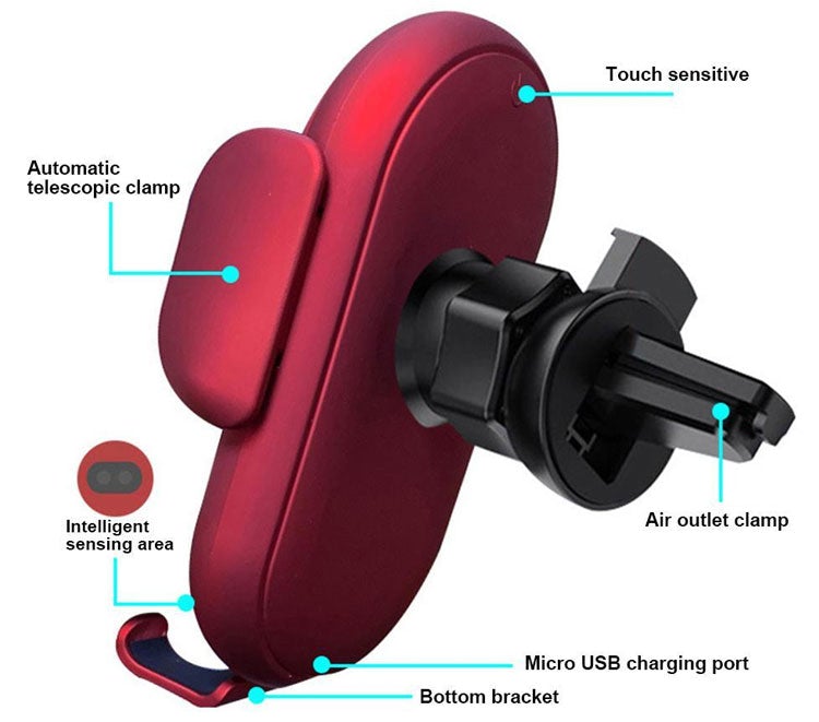 Smart Wireless Auto-Sensing Car Phone Holder Charger | Brehn