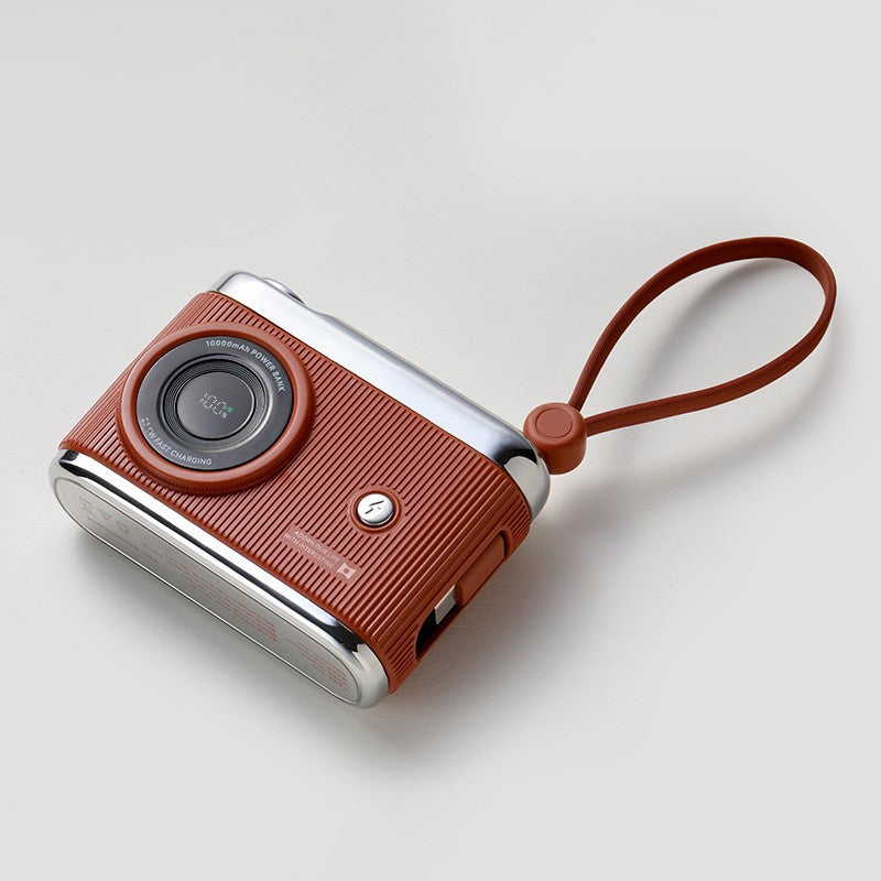 Skanto | 10000mAh Compact Portable Power Bank With Built-in Cables