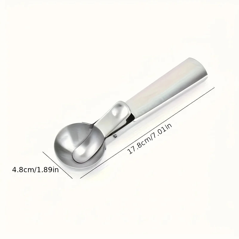 BowLift | Scoop Ice Cream Scoop Stainless Steel | Robust & Dishwasher Safe | For small & large scoops | Smooth Handle