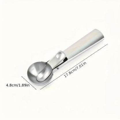 BowLift | Scoop Ice Cream Scoop Stainless Steel | Robust & Dishwasher Safe | For small & large scoops | Smooth Handle