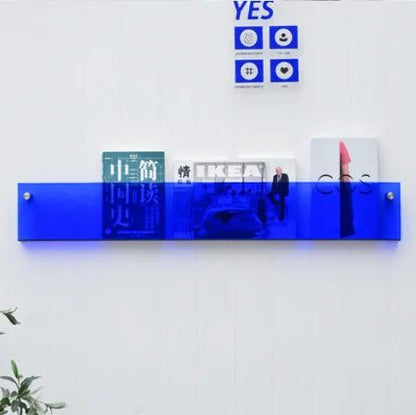 Karnz | ClearLine – Stylish Acrylic Wall Shelf for Magazines