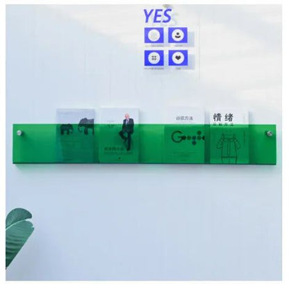 Karnz | ClearLine – Stylish Acrylic Wall Shelf for Magazines