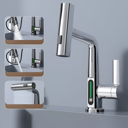 Brehn | Adjustable kitchen faucet with temperature display