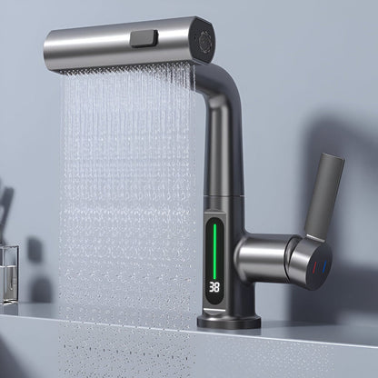 Brehn | Adjustable kitchen faucet with temperature display