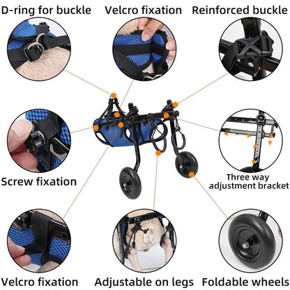 Brehn | Adjustable Mobility Aid Ergonomic Dog Stroller