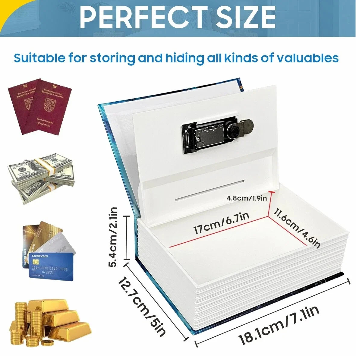 Skanto | Hidden Book Safe Vault