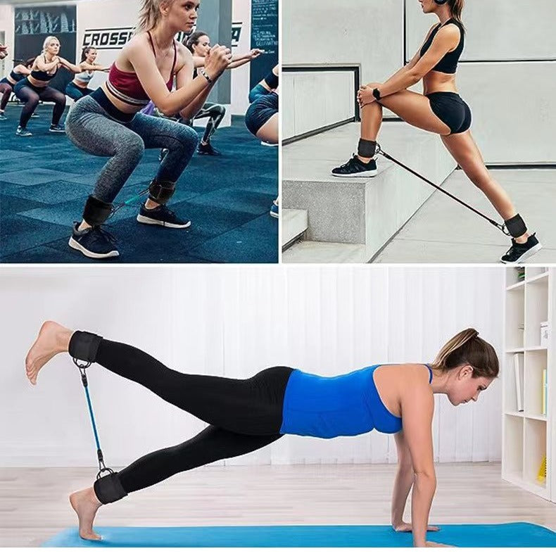 Ankle Fitness Band Set with Foot Straps | Bowlift
