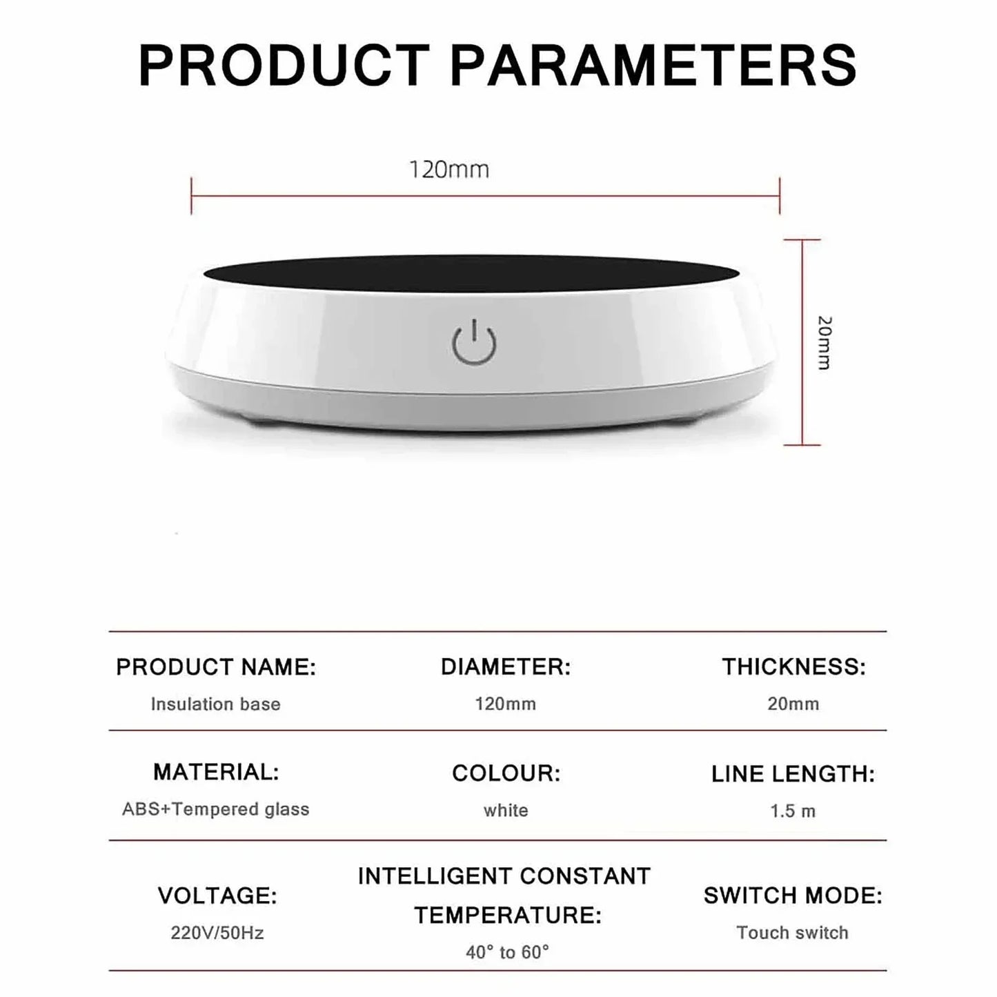 Kalsten | Gravity-Induction Quick Mug Warmer Coaster