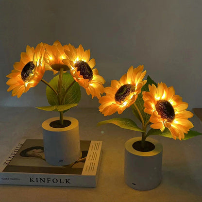 Skanto | Skanto Sunflower LED Table Lamp - Decorative Lighting Fixture for Home Decor & Bedside Use