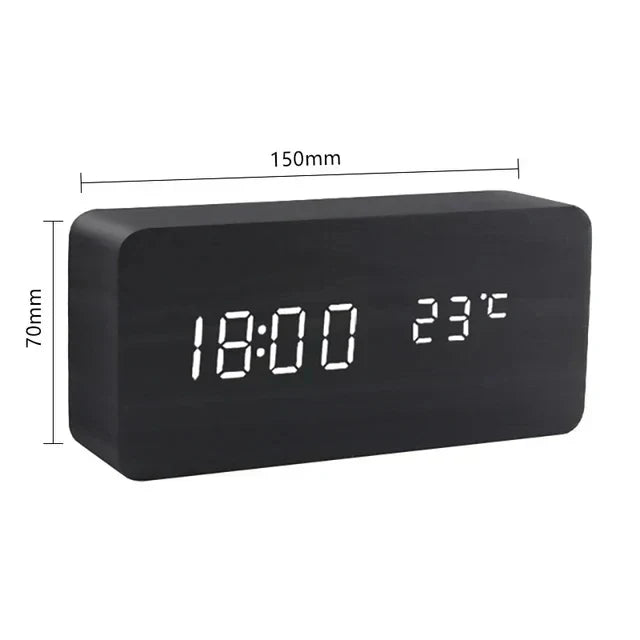LED Voice Control Alarm Clock | Karnz