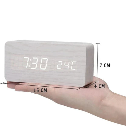 LED Voice Control Alarm Clock | Karnz