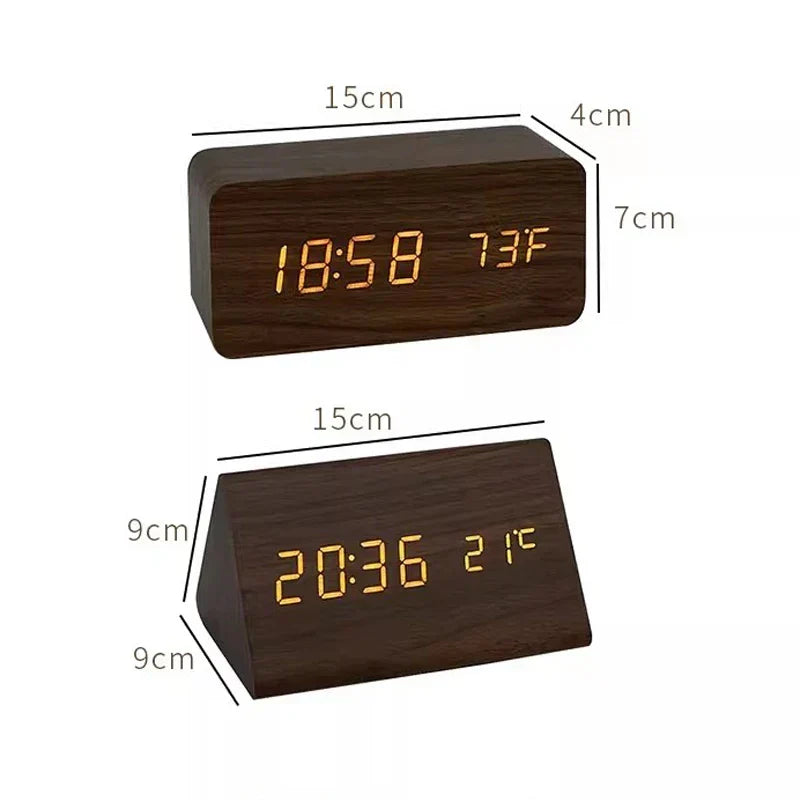 LED Voice Control Alarm Clock | Karnz