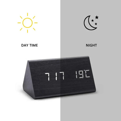Skanto | Digital Wood Alarm Clock – Modern Technology with Timeless Wood Design