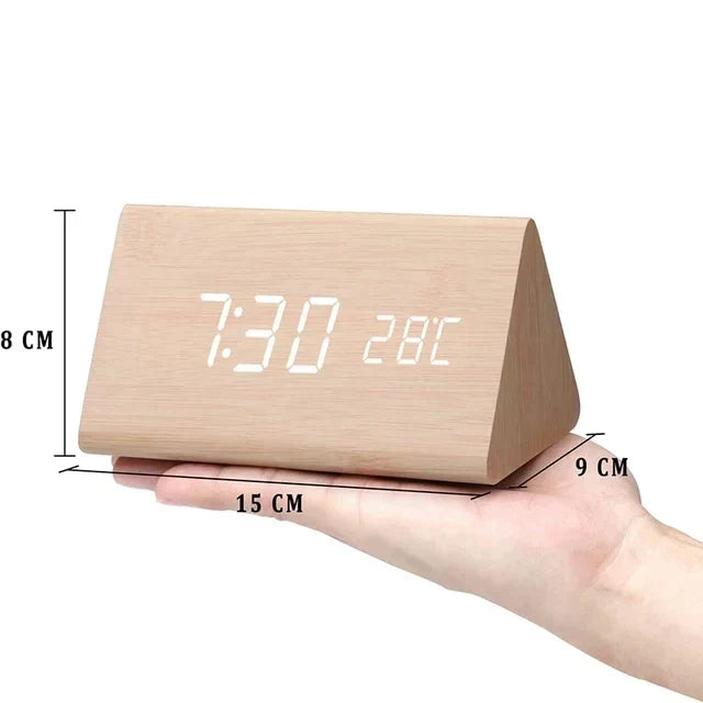 Skanto | Digital Wood Alarm Clock – Modern Technology with Timeless Wood Design