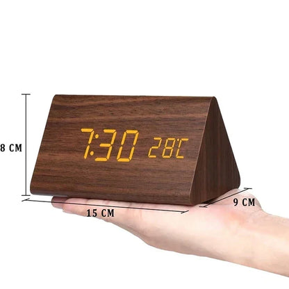 Skanto | Digital Wood Alarm Clock – Modern Technology with Timeless Wood Design