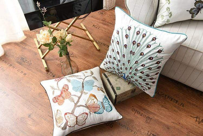 Skanto | Decorative Cushion Cover with Country-Style Embroidery