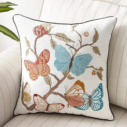 Skanto | Decorative Cushion Cover with Country-Style Embroidery