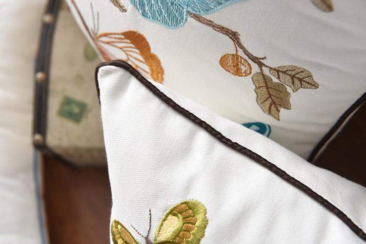 Skanto | Decorative Cushion Cover with Country-Style Embroidery