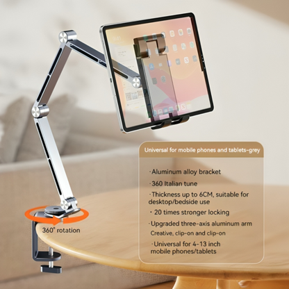 Skanto | Altivo – 360° Adjustable Aluminum Stand for Tablets & Smartphones