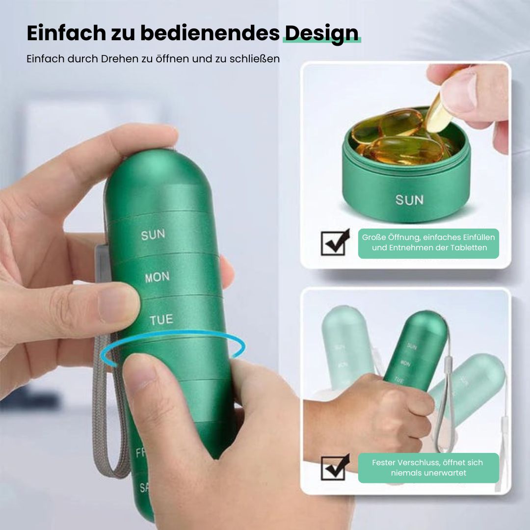 Compact Pill Box Aluminum | Karnz
