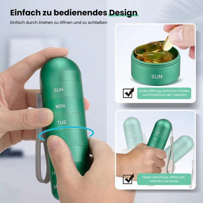Compact Pill Box Aluminum | Karnz