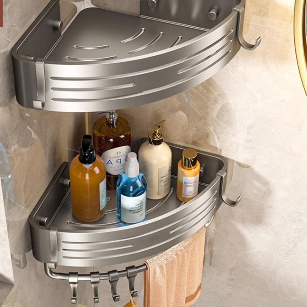 BowLift | Aluminum Corner Shower Caddy Rack