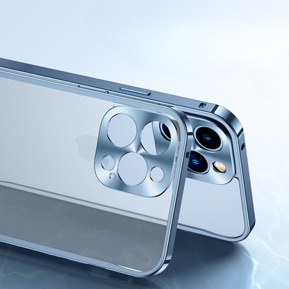 Aluminum protective case for mobile phones