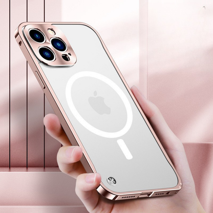 Aluminum protective case for mobile phones