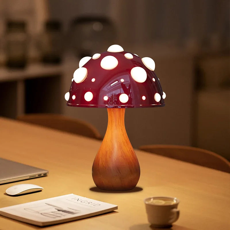 Mushroom Lamp – Retro LED Table Lamp in Mushroom Design for Cozy Interiors | Karnz