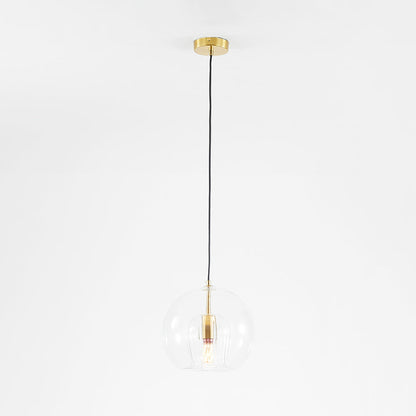 Skanto | ShineSphere - Amber Pendant Light with Radiant Elegance
