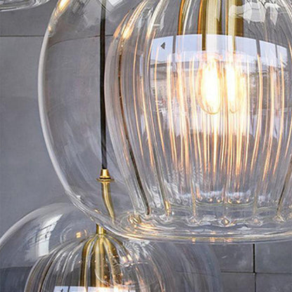 Skanto | ShineSphere - Amber Pendant Light with Radiant Elegance