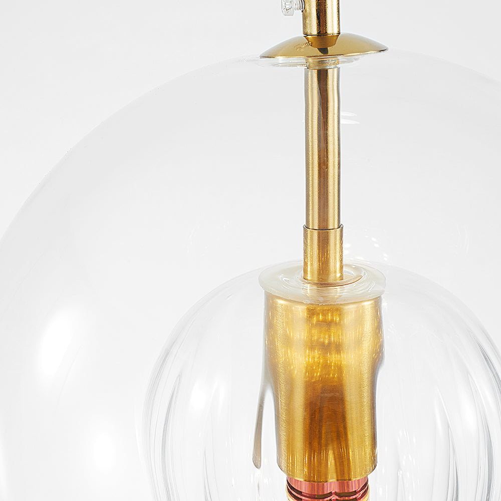 Skanto | ShineSphere - Amber Pendant Light with Radiant Elegance