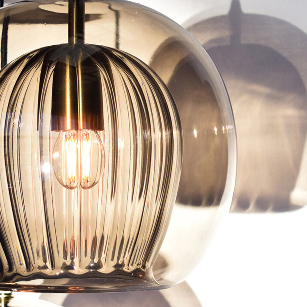 Skanto | ShineSphere - Amber Pendant Light with Radiant Elegance