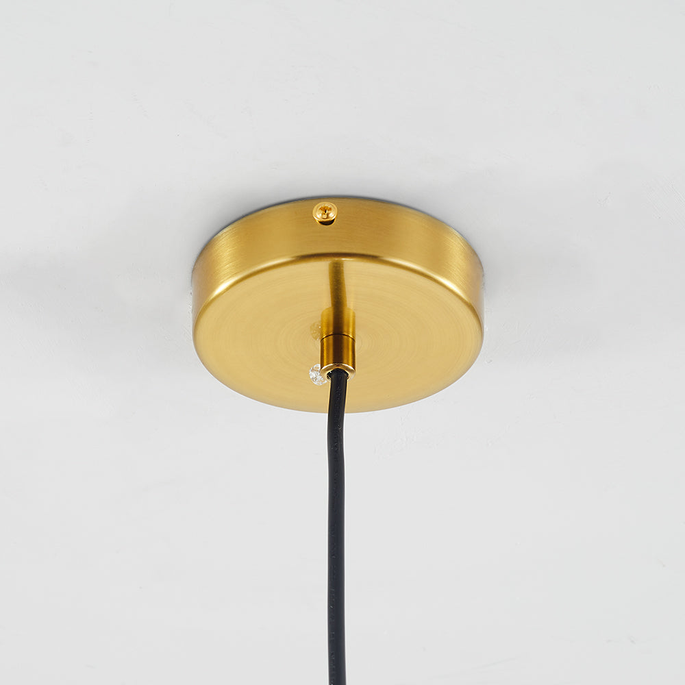 Skanto | ShineSphere - Amber Pendant Light with Radiant Elegance