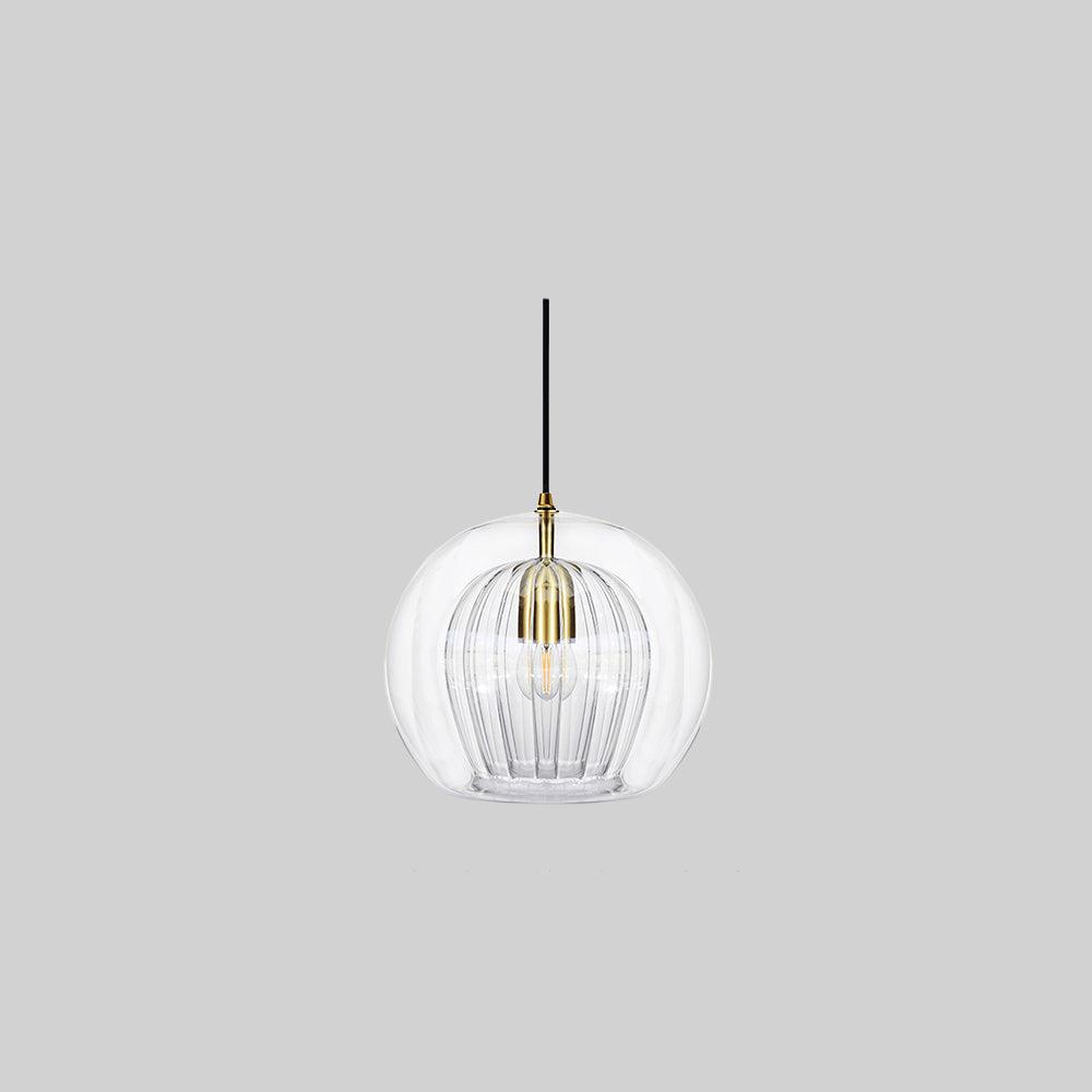 Skanto | ShineSphere - Amber Pendant Light with Radiant Elegance