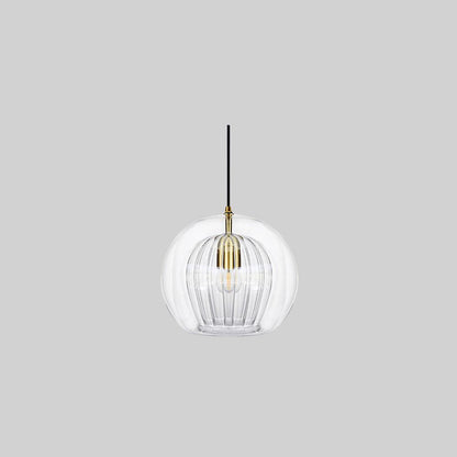 Skanto | ShineSphere - Amber Pendant Light with Radiant Elegance