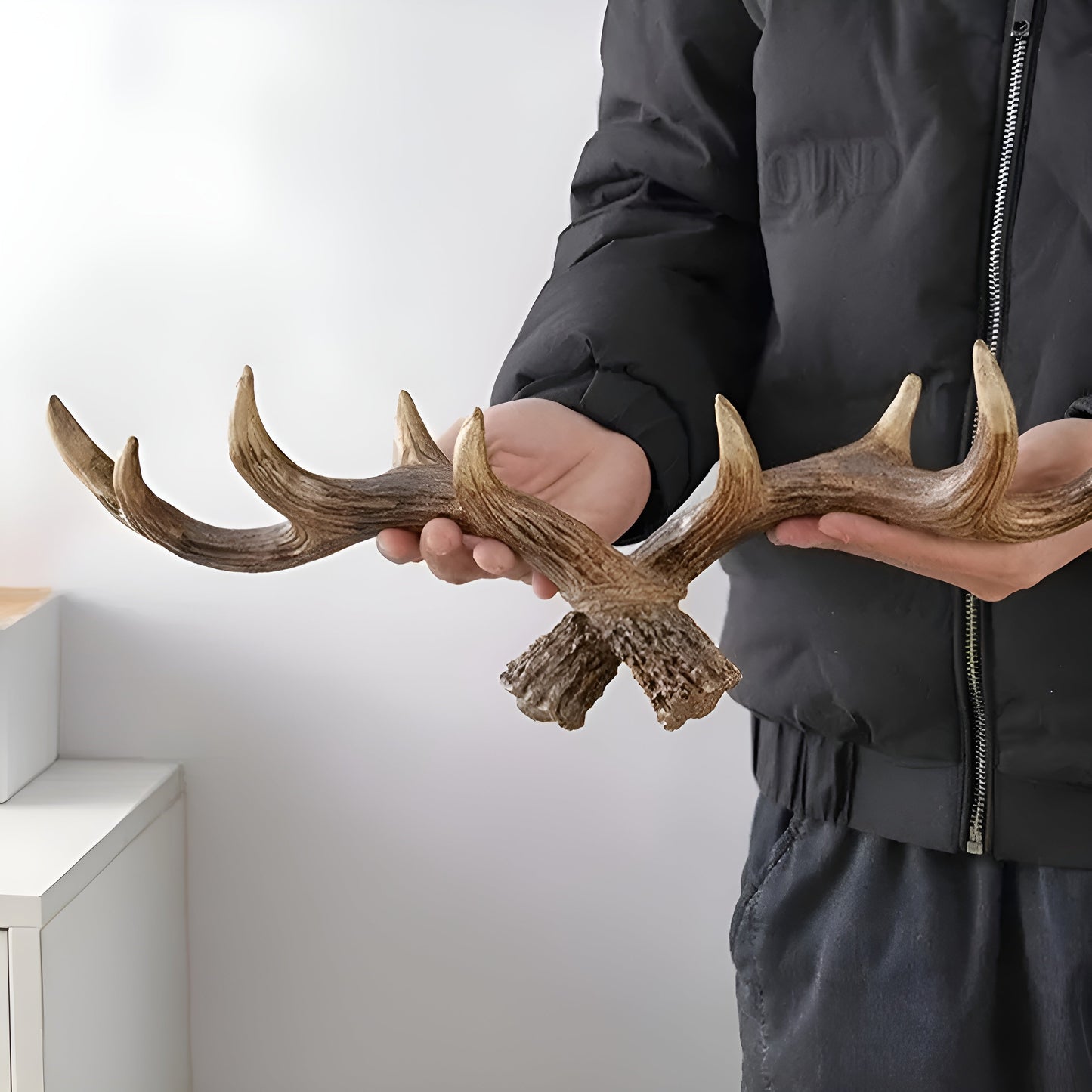 Antler Wall Hook – Retro Design for Coats and Jackets | Decorative Coat Hook | Bowlift