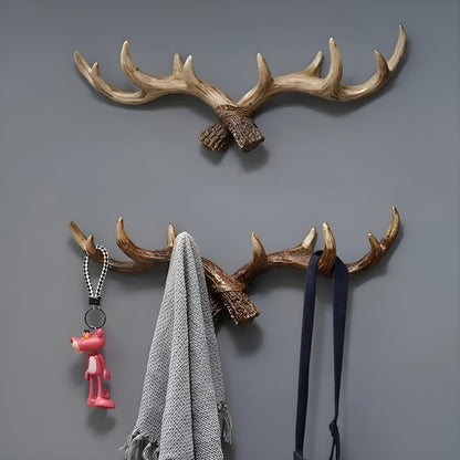 Antler Wall Hook – Retro Design for Coats and Jackets | Decorative Coat Hook | Bowlift