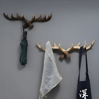 Antler Wall Hook – Retro Design for Coats and Jackets | Decorative Coat Hook | Bowlift